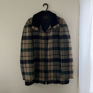 Plaid Wool Pendleton Jacket